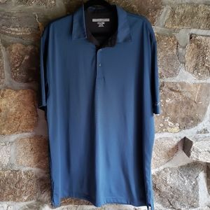 Greg Norman Men's Play Dry Golf Polo Navy Blue Short Sleeve Shirt XL.